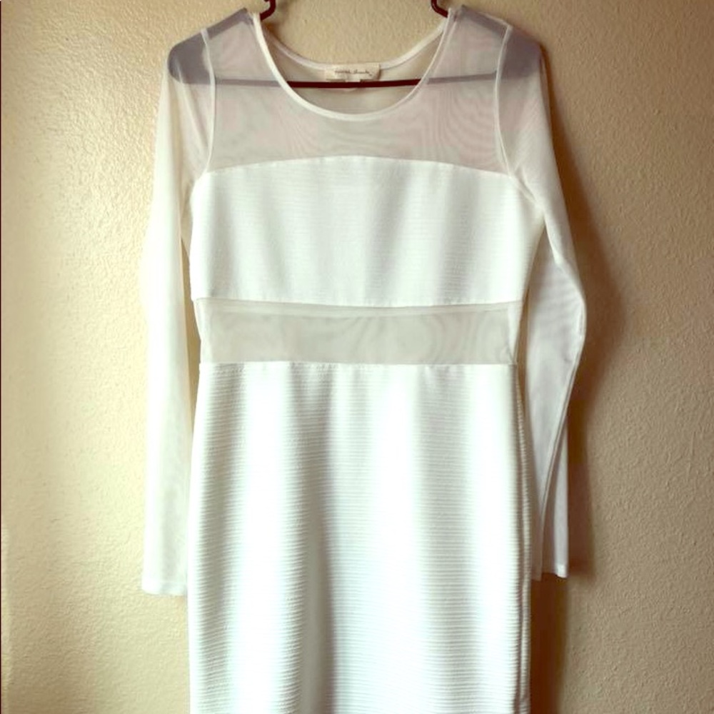 White body fitting dress